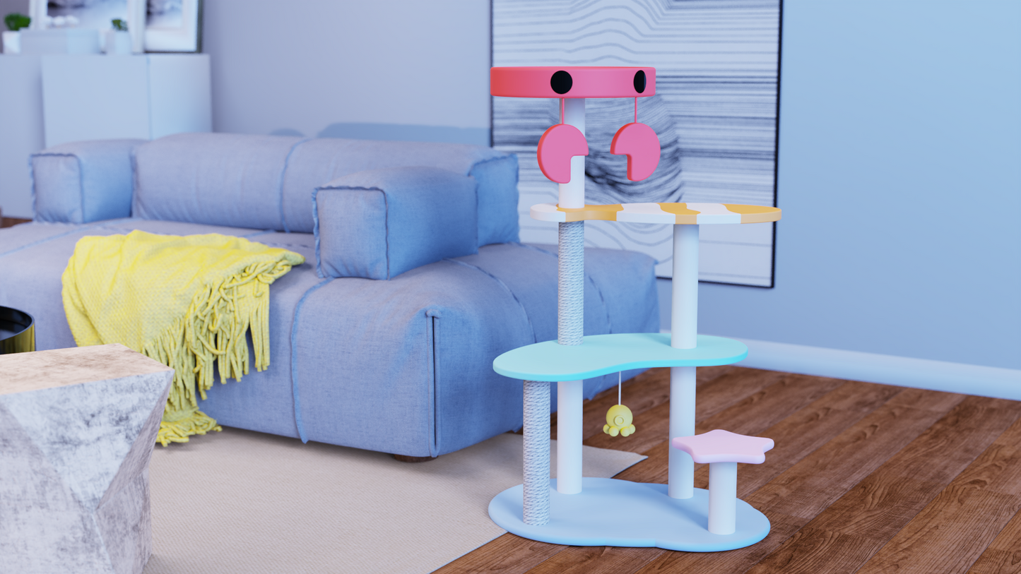 Ocean Cat Playing Frame[海底世界爬架] image 1