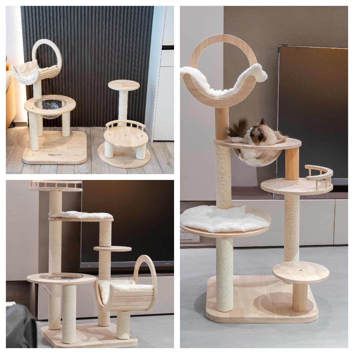 ViolaPets-Lego Cat Tree:143cm-3 Combinations[ViolaPets百变乐高实木猫树:143cm3种组合方式/表面防水] image 4