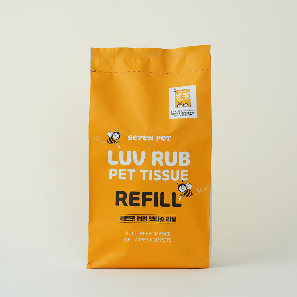 韩国SEVEN PET 蜂蜜养护配方宠物全身湿巾大桶装130抽(替换装可选） image 8