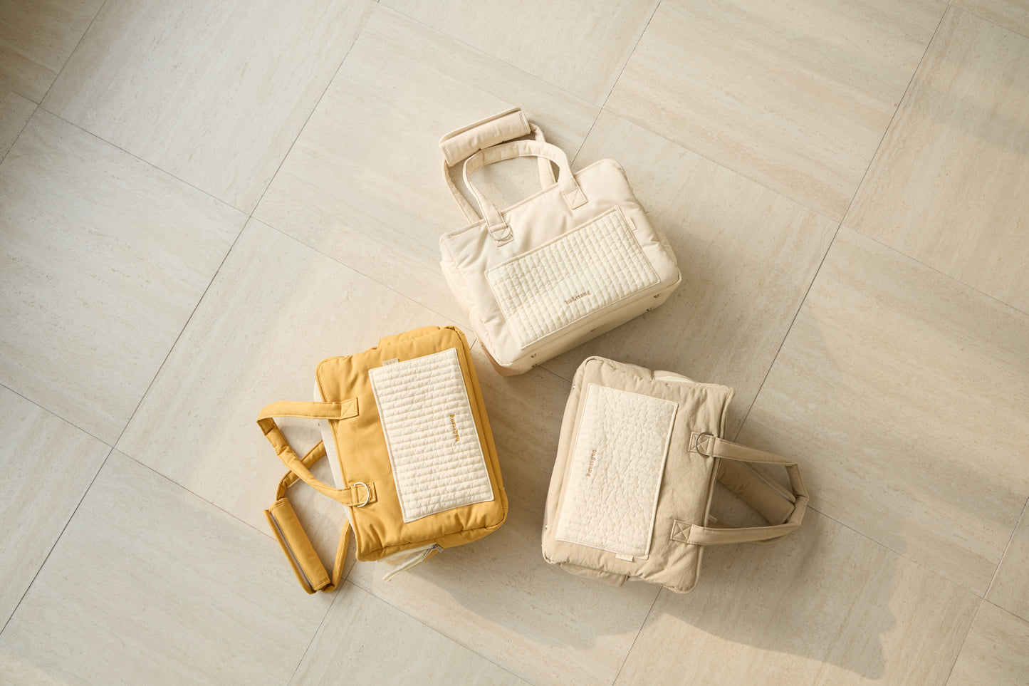 Ba&ttang-Quilted Pocket Two in One Shoulder Bag[Ba&ttang-新款外出包/可斜挎] image 1