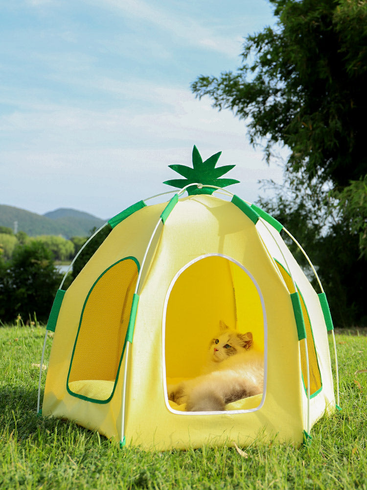 Pet Pineapple Big Tent-75x65cm[菠萝宠物大帐篷-75x65cm] image 0