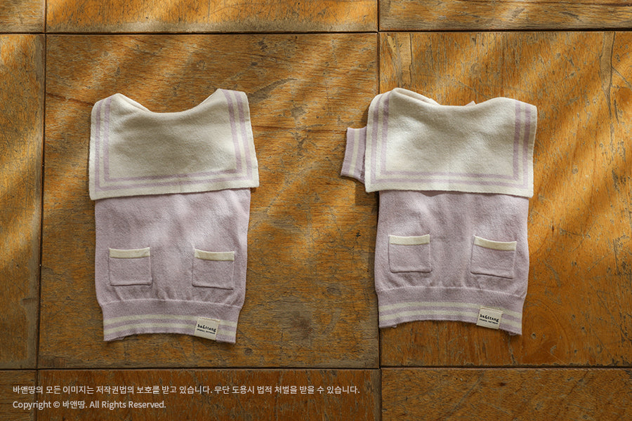 Ba&ttang-Marine Sailor Knit Pullover:lavender[Ba&ttang-水手服小毛衣:紫色] image 12