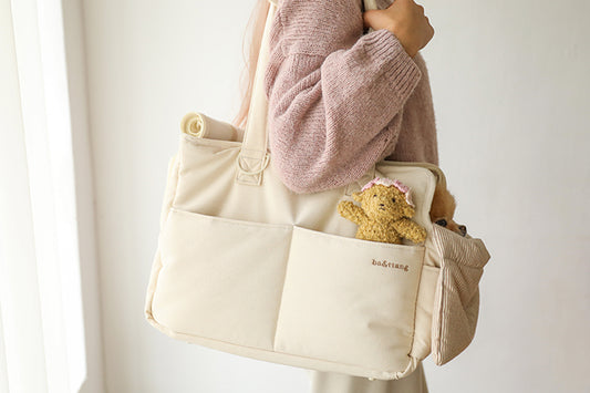 Ba&ttang-Check Two in One Shoulder Bag:ivory[Ba&ttang-两用单肩包:象牙白] image 0