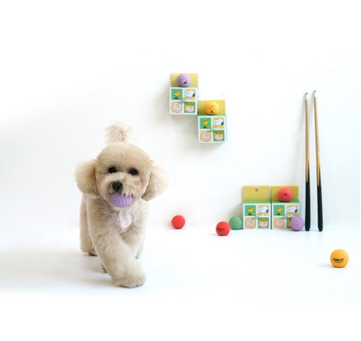 Snoopy Safe Latex Sound Ball-4Pieces[韩国Snoopy安全乳胶发声球玩具猫狗通用(4个装)] image 2
