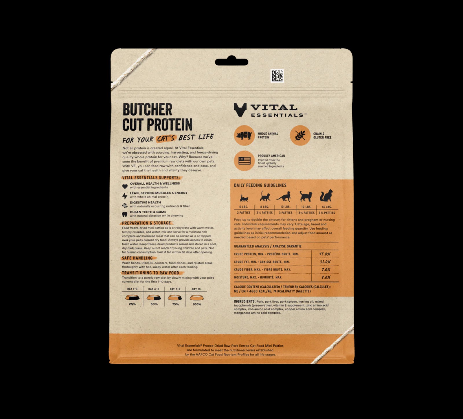 VE Cat-Freeze-Dried-Mini Patties8oz-6Tastes-NewEdition[VE猫用大肉饼主食冻干-8oz-6种口味] image 11