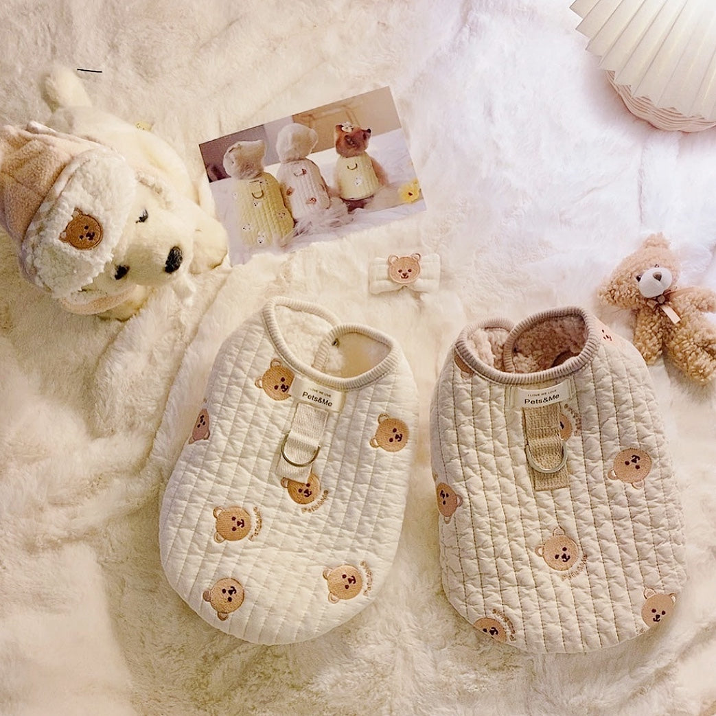 Pets&Me Bear Vest with Leash[韩国Pets&Me可爱熊熊马甲(包含牵引绳)] image 2