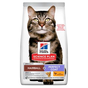 Hill's Science Plan Hairball & Perfect Coat Adult Cat Food with Chicken[Hill's招牌产品-抗毛球美毛猫猫干粮-鸡肉]